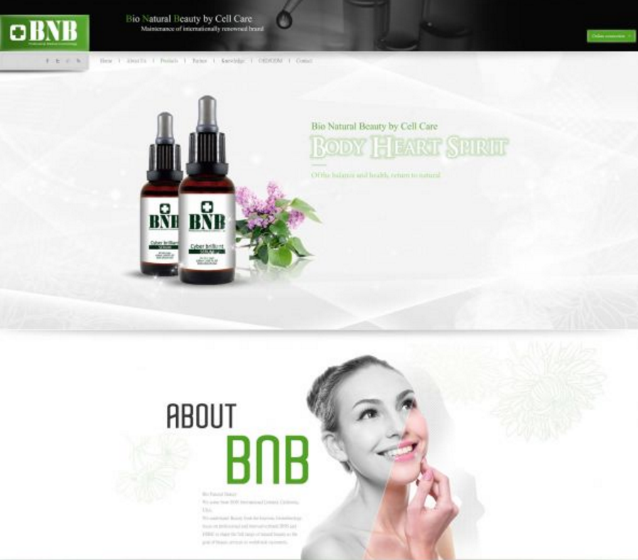 Bio Natural Beauty官網設計